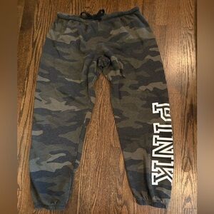 PINK Victoria's Secret Camo Y2K Sweatpants